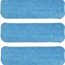 Layers 18"Microfiber Replacement Mop Pads- Reusable Mop Heads Refills fit for Most 16-18inch Spray Velcro Mop, Machine Washable Absorbent Mop Pads- 3Pack