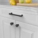 Amerdeco 10 Pack Matte Black Cabinet Pulls 5 Inch(128mm) Hole Center Drawer Pulls Cabinet Hardware Kitchen Cabinet Handles for Bathroom ZH0075