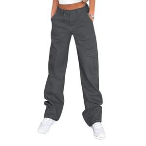 Lepunuo Women's Cotton Casual Military Army Cargo Combat Work Pants, L