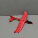 GSM Brands Foam Airplane Toys 2 Pack, 17.71 Inch Throwing Glider with Flight Upgrade 2 Tail Position Option (1 Red, 1 Blue)
