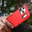 Magnetic Case for iPhone 17 Pro Max with blet Clip Holster,[2X Screen Protector] [Military-Grade Protection], Heavy Duty Case for iPhone 17 Pro Max 6.9 Inchs,Red