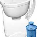 Brita Water Pitcher, Everyday Elite Filter, Removes 99% of Lead, Includes 1 Filter, 10-Cup Capacity, White