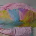 Rainbow Table Skirt for Baby Shower Girl Birthday Party 14ft Colorful Tulle Tutu Table Skirt Decorations for Gender Reveal Unicorn Theme Party Cake Dessert Decorations(L14(ft) H 30in, Rainbow)