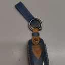 for Dodge Ram Key Fob Cover Leather Car Key Case Protector keychain Smart Key Fob Holder Compatible for 2019-2024 Dodge Ram 1500 2500 3500 4500 5500 (Blue)