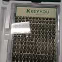 KEYYOU Lash Clusters Kit Natural Wispy DIY Lash Extension Kit 144pcs Lashes Clusters Eyelash Extension with Mascara Brush Bond and Seal Glue Remover Applicators and Brush for Lashes Extensions (Y01)