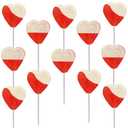 Fruidles 240-Count Strawberry & Cream Double Heart Lollipops, Double Heart Shaped Flavored, Individually Wrapped 18 Gram Lollipop (EXP 06/08/27)