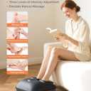 AIRSEE Shiatsu Feet Massager for Neuropathy & Pain Relief, Powerful Muscle Relaxation with Heat, Air Compression & Vibration & Rolling, Deep Kneading for Plantar Fasciitis, Size 12, Ideal Gift