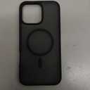 FNTCASE for iPhone 16 Pro-Max Case: [Compatible with Magsafe] Translucent Matte Magnetic Phone Cover - Military Grade Drop Protection Shockproof Protective Cases - Black