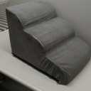 Aodisman 3-Step Dog Ramp and Stairs for Sofa and Chair - Non-Slip Sturdy Pet Steps for Small Dogs and Cats,15.7" H,Grey