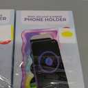 2 x WAVY LED LIGHT & MIRROR PHONE HOLDER