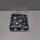 Waterproof Dog Bed Covers Replacement Washable Pet Hair Easy to Remove, Noiseless Quilted Puppy Pet Bed Cover Lovely Black Star Print 44x54 Inches, for Dog/Cat, Cover Only