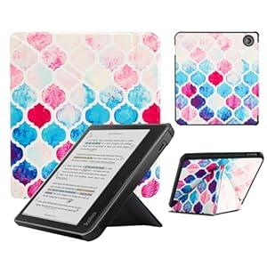 Case Compatible with Kobo Libra Colour(2024) and Kobo Libra 2(2021) e-Reader, Includes a Screen Protector - Premium PU Leather Cover with Auto Sleep/ Wake