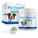 Dog Dental Powder - Pet Dental Powder - Teeth Cleaning P-owder for Dogs - Plaque & Bad Breath Off P-owder D-og, D-ental Care Supplies 100g