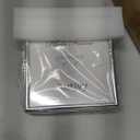 5x5 Picture Frame Silver Brushed Modern Simple Thin Aluminum Metal Photo Frame with HD Real Glass, Display for Tabletop and Wall Collage. (2 Pack)