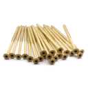 #10 x 3-1/2 Inch Deck Screws - Set of 25 Tan Coated Carbon Steel Exterior Wood Screws with Star Drive for Decks, Fences, & Other Outdoor Projects | Rust-Resistant & Anti-Corrosion Screws by IMSCREWS