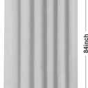 Barossa Design Extra Long Shower Curtain Liner with 3 Magnets - 72" x 84" XL, Waterproof PEVA Lightweight Shower Liner for Bathroom, PVC Free, Metal Grommets - Silver Gray, 72x84