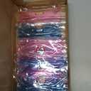 Morcheiong 24 Pack Heart Shaped Sunglasses Frameless Glasses Women Bachelorette Girl Birthday Party Favor Transparent Eyewear Blue and Pink