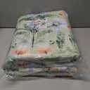 Washable Area Rug 5'7' Green Large Living Room Rug Dirty Pink Blue Floral Non-Slip Soft Boho Colorful Oriental Vintage Bedroom Carpet Dining Room Nursery Home Office Indoor Decor