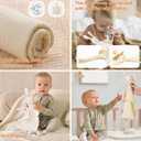 Mother's Day New Mom Gifts for Women After Birth, Baby Shower Gifts Basket - First Time Mom Postpartum Essentials, Gender Neutral Newborn Gifts Sensory Toys Cotton Lovey