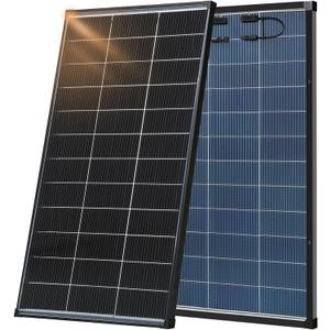 200W Bifacial Solar Panel, 12V N-Type 18BB, 25.6% High-Efficiency
