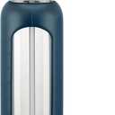 MUKOKO 2-in-1 Borosilicate Glass Water Bottle with Straw for Sports and Travel, 32oz Drinking Bottle with Silicone Sleeve, BPA Free, Leak Proof, Dark Blue