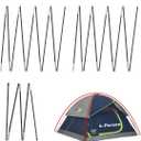 Upgraded 3 PCS Replacement Tent Poles for Coleman 4 Person Sundome Camping Tent, Camping Tent Accessories for Coleman Camping Tent, Pre-Assembled Fiberglass Replacement Pole Set