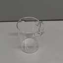 GLEAVI Elegant Double Spout Glass Milk Pitcher Espresso Cup for Coffee Bar Supplies for Latte Art and Creamer Lightweight Design with Comfortable Handle