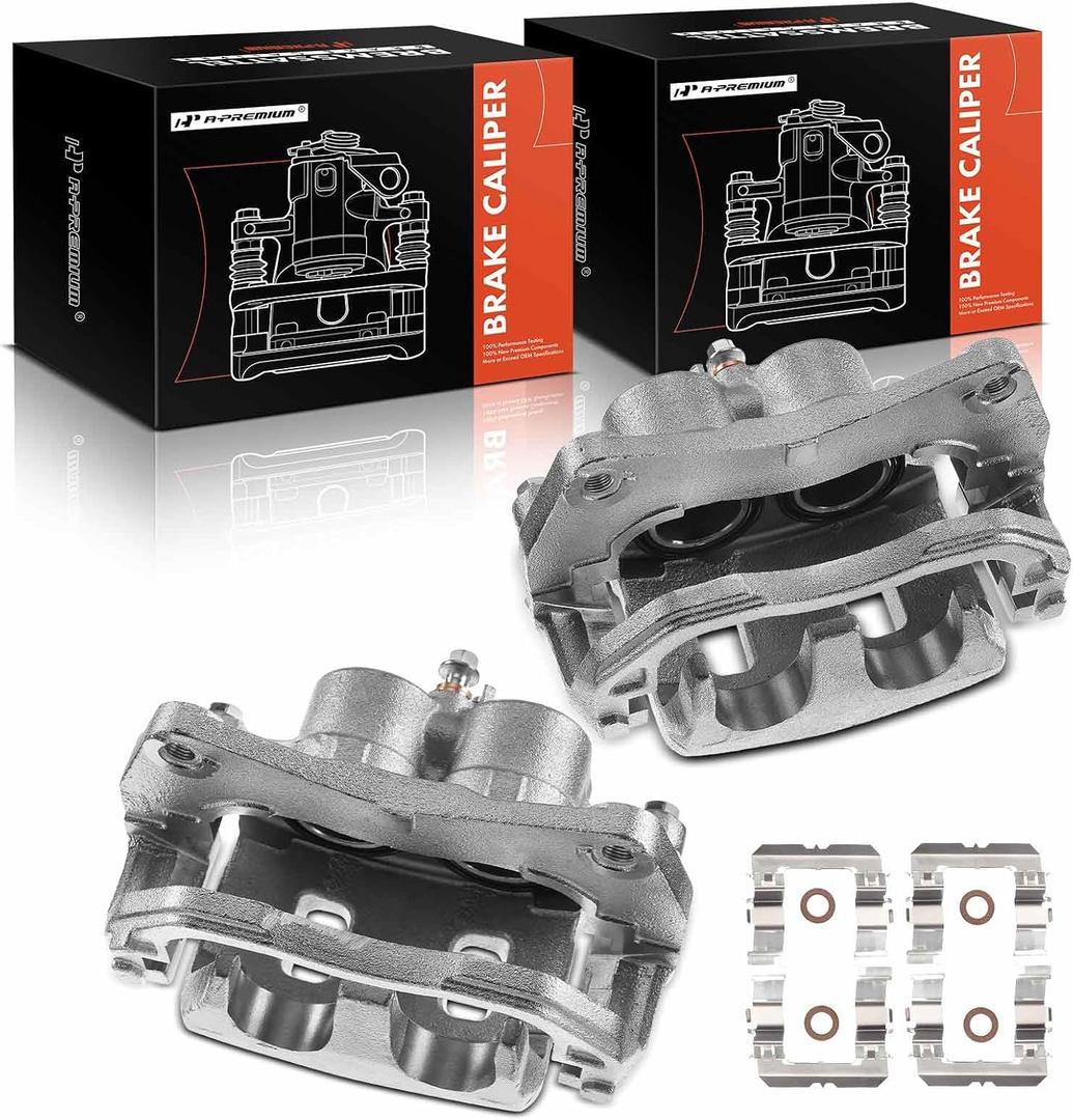 A-Premium Disc Brake Caliper Assembly with Bracket Compatible with Select Subaru Models - B9 Tribeca, Forester, Legacy, Outback, WRX, H4 2.0L 2.5L, H6 3.0L 3.6L - Front Driver and Passenger Side
