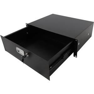 Ktaxon 3U Rack Drawer DJ Locking Drawer with Key with Unmatched Material, Safety Design and Widely Application (Black)