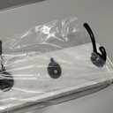 WEBI Coat Rack Wall Mount,38 9/16" Long,10 Hooks,Coat Hooks Wall Mounted Large Coat Hanger Wall Hooks for Hanging Coats,Clothes,Jacket,Hats,Entryway,Black/White