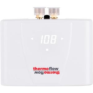 Thermoflow 240V Electric Mini Tankless Water Heater Point of Use On Demand Instant Hot Water Heater for Sinks Wall Mounted, CSA Certified 5.5kW Hard Wired