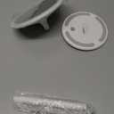 Mooas Travel Makeup Mirror, Portable LED Lighted Vanity Mirror, 6.17.83 in Slim Foldable Mirror with Touch Control, 3-Color Dimmable Lighting, Rechargeable USB-C, Pouch Included, White (Round)