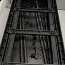 Gracious Living 3 Shelf Knect-A-Shelf Solid Light Duty Storage Unit 12 x 24 x 33 Organizer for Home, Garage, Basement & Laundry, Black