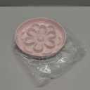 Slow-Food Cat Bowl - Made of Melamine, Suitable for Both Dry and Wet Food - Cute Flower Maze Pattern, Promotes Healthy Feeding and Helps Protect Whiskers - Dishwasher Safe - 6.3 in Wide x 1.1 in high (Pink)