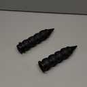 HDBUBALUS Motorcycle Hand Grips 1 Inch Handlebar Throttle Grips 25MM Rubber Fit for Harley Dyna Softail Touring Road King Electra Glide Sportster (Style B-Black)