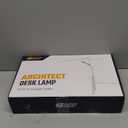 SUPERDANNY LED Desk Lamp with Power Strip (6 Outlets, 1 USB, 1 Type-C) for Home Office, Desk Light Computer Light with Clamp, Architect Desk Lamp with Smooth Dimming 5 Colors Touch & Wave Control