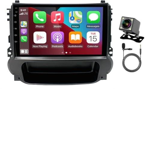 4+64GB Car Stereo Radio for Chevrolet Malibu 2011 2012 2013 2014 2015 with Wireless Carplay Android Auto, 9" Android 14 Touch Screen Car Radio with GPS Navi HiFi WiFi Bluetooth FM RDS+Backup Camera