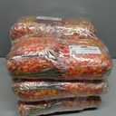 6 x SHareconn 20 Bundles Artificial Fall Flowers for Outdoors Decoration, Fake Silk Daisy Realistic Faux Plants UV Resistant for Planter Home Porch Patio Autumn Indoor Outside Decor, Sunset Red Orange