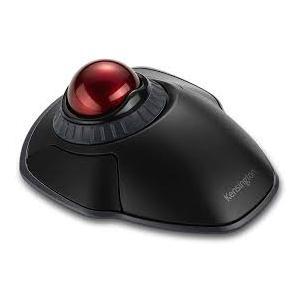Kensington Orbit Wireless Trackball with Scroll Ring - Black-Red (K70990WW)