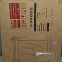 AAZZKANG Black Framed Wall Mirror Large Barn Door Style Wood Mirrors Rectangle Decorative for Bathroom Bedroom Living Room Entryway Home Decor 20"x16"