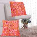 Abstract Geometry Red Throw Pillow Covers Set of 2 Couch Pillow Case Decoration Cushion Covers for Sofa Home Living Room Bedroom Outdoor 18X18 Inch