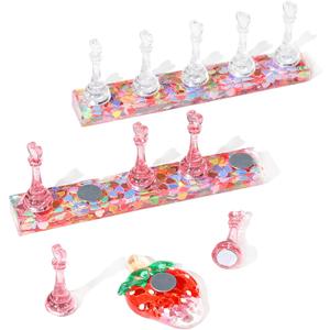 MAYEEN Lovely Nail Stand for Press Ons Upgraded Raised Nail Holder For Painting Nails Press On Nail Stand Nail Holders For Press On Nail Art Nail Practice Display Nail Kit Home DIY Salon Supplies (Multicolor)