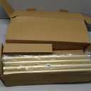 2 Pack Heavy Duty Curtain Rods for Windows 66 to 120 Inch, 1 Inch Gold Adjustable Curtain Rod Set with Easy Installation and Modern Design (A1,Gold,30-120",2Pack)