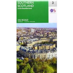 Roadmap Southern Scotland Northumberland, Map