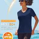 Cavva Women's Athletic Short Sleeve Shirts Workout Tops | Quick Dry, Moisture-wicking, Lightweight, Breathable, UPF 50+, Sun Protectioin, Stretchy, V-Neck, for Running, Gym, Yoga (XL)