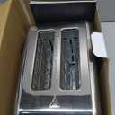 Mecity 2 Slice Toaster Touch Screen 1.5" Wide Slot, Stainless Steel Smart Bread Toaster for Bagel Muffin Waffle Gluten Free Breads, Timer, Defrost, Reheat, 120V 825W