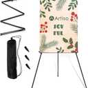 Display Easel Stand for Sign, Lightweight Tripod with Bag, Portable Adjustable Artist Easels for Outdoor Painting Canvas/Posters/Wedding, 1PC Black