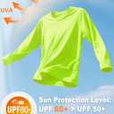 EKLENTSON Mens UV Shirt UV T-Shirts UPF 50+ Rash Guard Long Sleeve Moisture Wicking Workout Shirt Fishing Light Grey M
