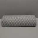 5 STARS UNITED Knee Pillow for Back Sleeping  Memory Foam Cushion for Sciatica Pain Relief  Under Leg Support for Sleeping on Back  Half Moon Bolster for Bed, Gray (Standard, Grey)