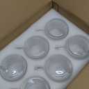 6 PACK Premium Glass Coffee Mugs with Handle, 12 OZ Classic Vertical Stripes Glass Coffee Cups, Transparent Tea Cup for Hot/Cold Beverages, Glassware Set for Americano, Latte, Cappuccino